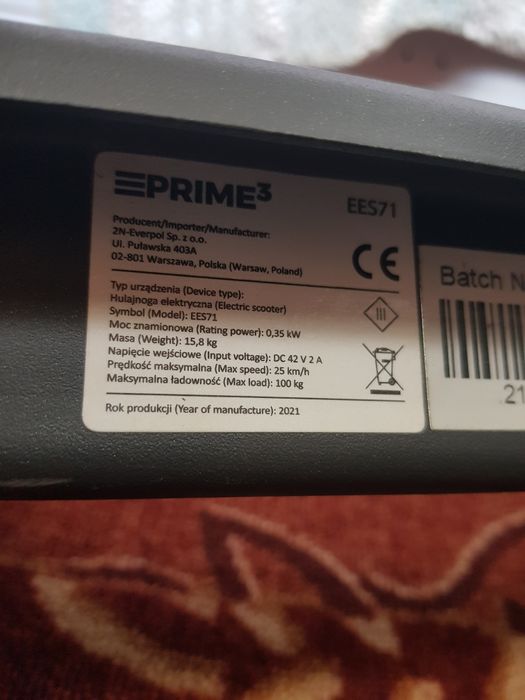 Электросамокат Prime 3 EES71
