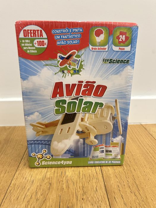 Science4you Avião Solar – Novo Selado – EcoScience 24 Peças