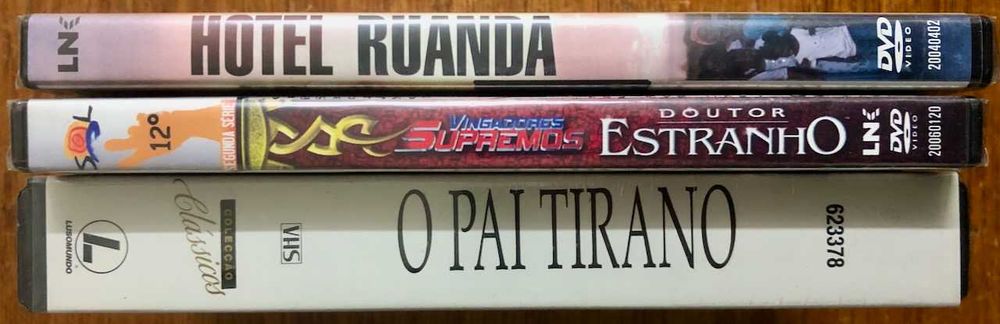 2 Filmes DVD e um Filme VHS
