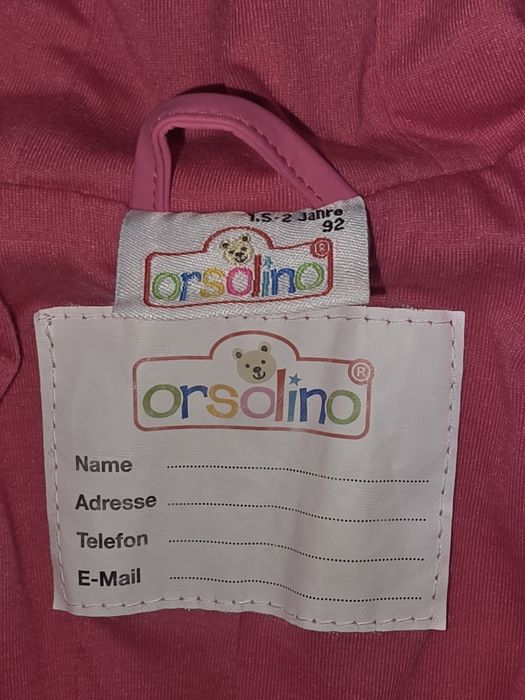 Orsolino kombinezon przeciwdeszczowy roz.92 ocieplany bawełna