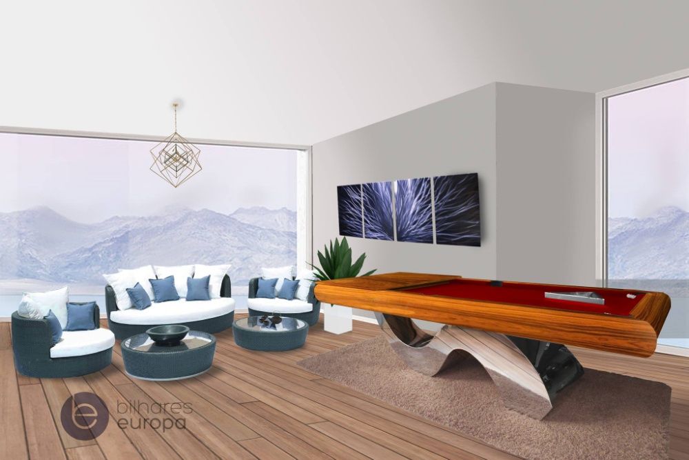 Bilhar Picasso Luxury - BilharesEuropa Fabricante PÉ EM INOX