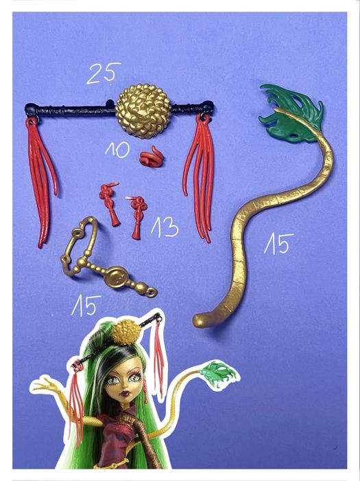 Monster High Jinafire Long Scaris City Of Frights/basic akcesoria 3D