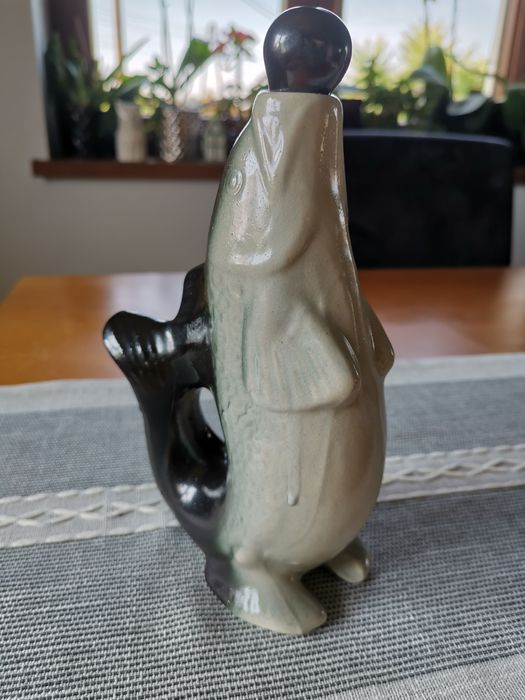 Karafka ryba ceramiczna wys. 23 cm