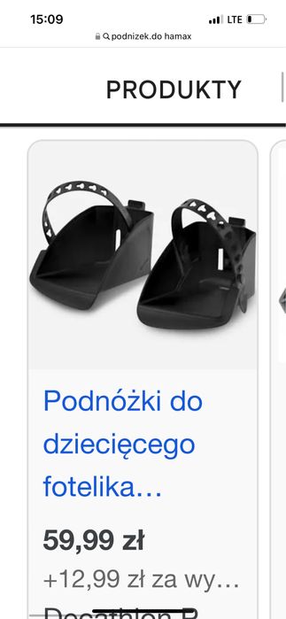 Fotelik hamax rowerowy