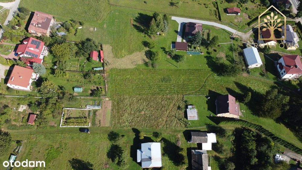 Działka budowlana I 8 arów Gorlice - Sokół I Spokojna okolica I Media