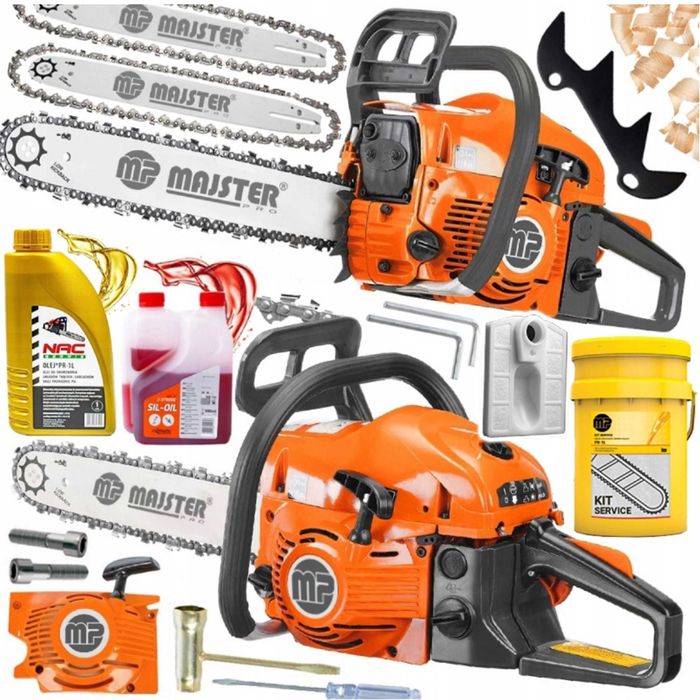 NOWA Piła spalinowa pilarka łańcuhowa 5.7km 58cm³ 2x łańc/prowad+OLEJ