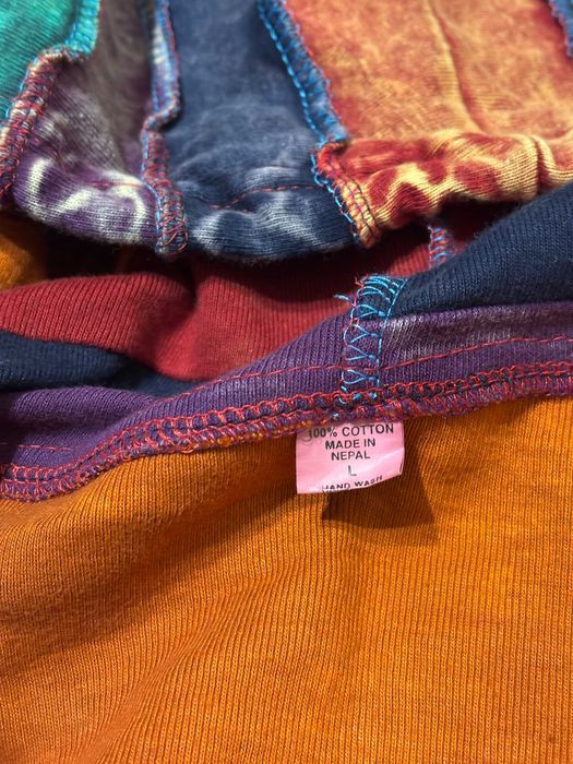 Bluza z kapturem zip Boho Hippie Nepal roz. L