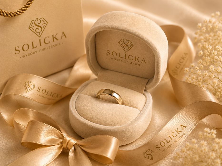 Złota obrączka 585 rozmiar 20 waga 3,50 g