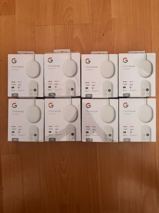 4 Google Chromecasts
