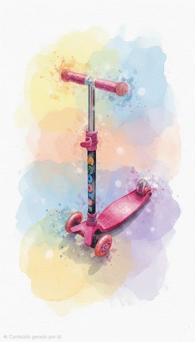 Trotinete cor de rosa