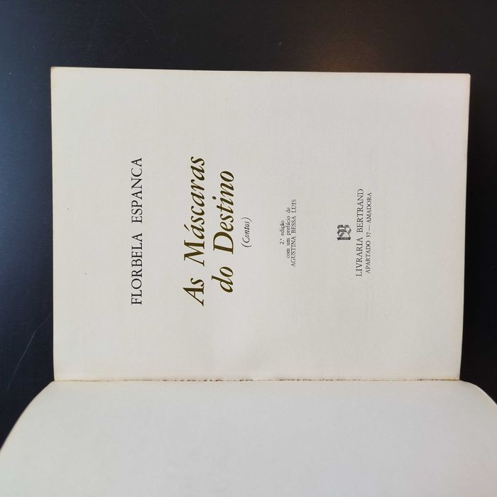 As Máscara do Destino  Contos -  Florbela Espanca