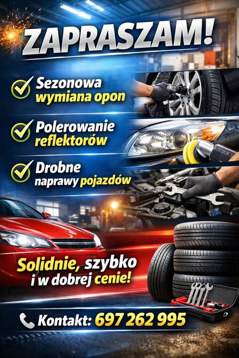 Wymiana opon  naprawa pojazdów