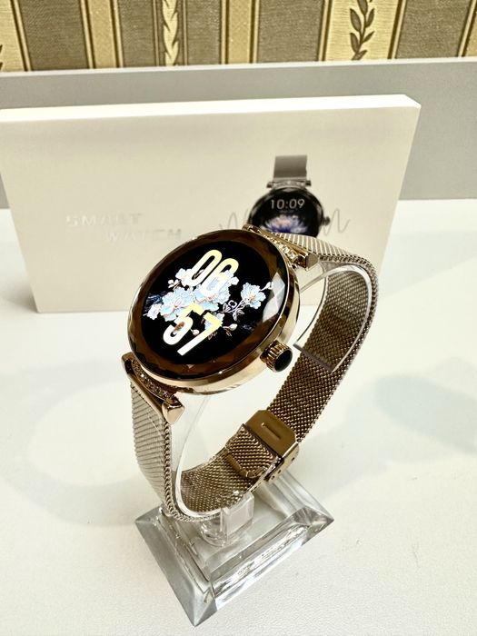 Женские Smart часы NX7 Pro Gold Amoled жіночий смарт годинник