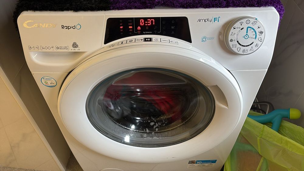 Máquina de lavar e secar candy