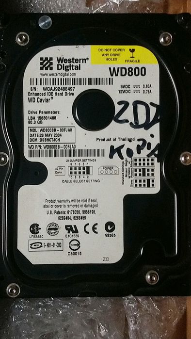 Dyski HDD pata ide ata 2x 160 gb seagate Samsung, digital western 80gb
