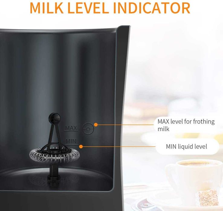 Espumador de leite automático, leite quente/frio, vaporizador elétrico