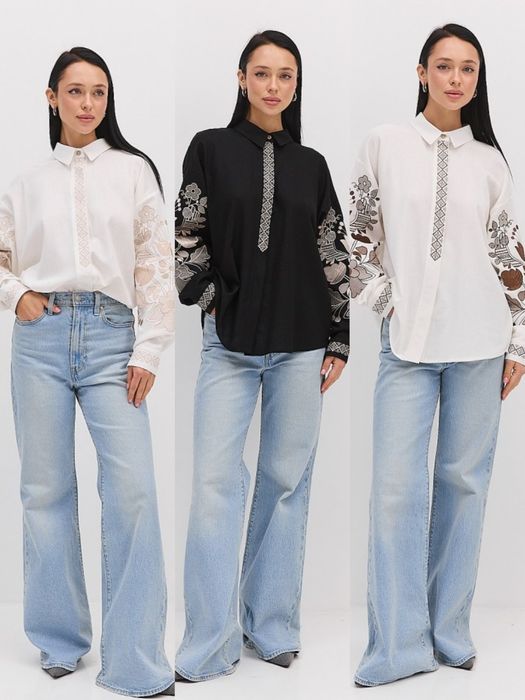 Модна вишиванка. Сучасна вишита сорочка. 4кольори!