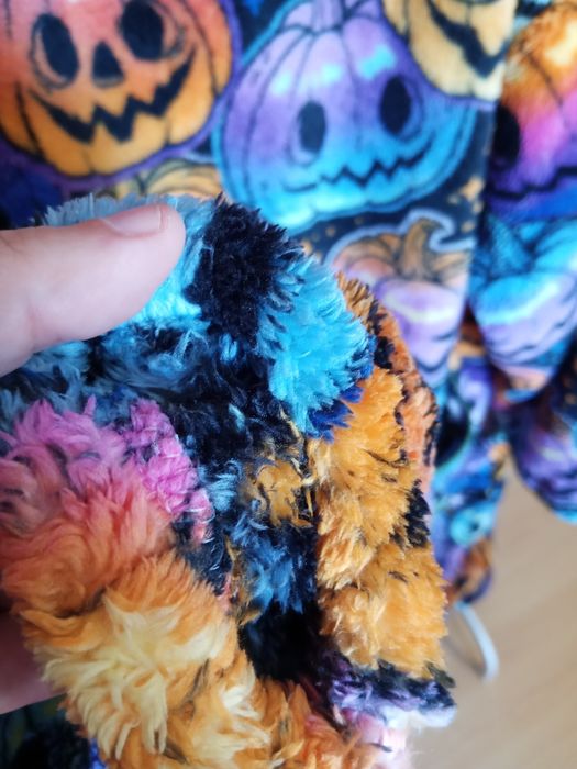 Loungewear/pijama grande, tema Halloween Abóboras (quente)
