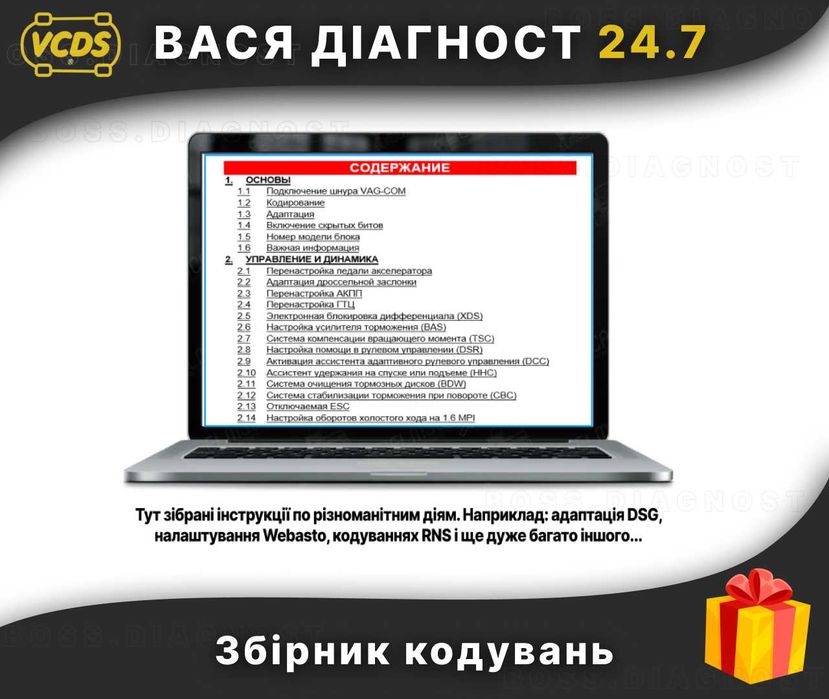 НОВИЙ‼️ ВАСЯ ДИАГНОСТ 24.7 ‼️ автосканер Vag Com VCDS HEX V2 vcds