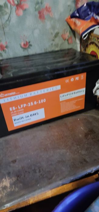 Акумулятор LiFePO4  24v 100ah