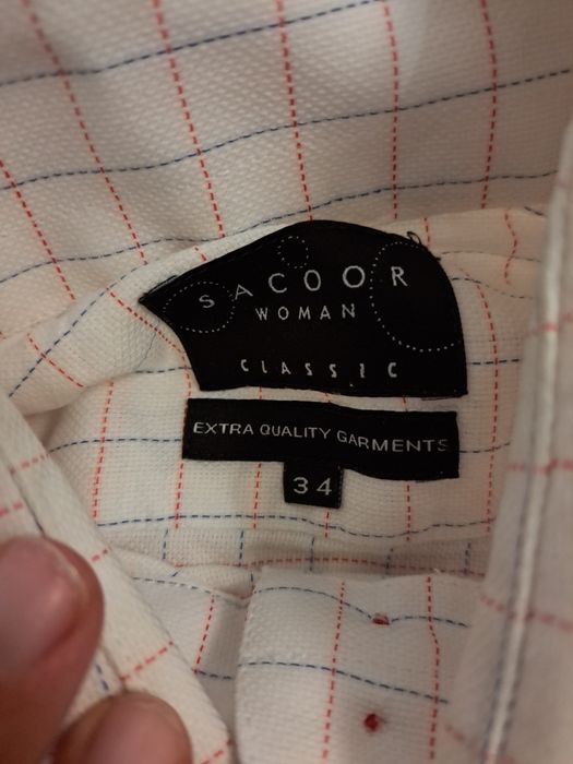 Blusa sacoor xs aos quadradinhos de mulher