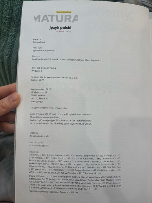 Matura język polski egzamin ustny