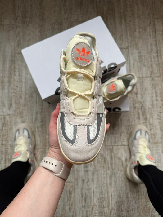 Кросівки Жіночі Adidas Niteball HD Beige & White Orange / Женские Кроссовки Adidas / Adidas