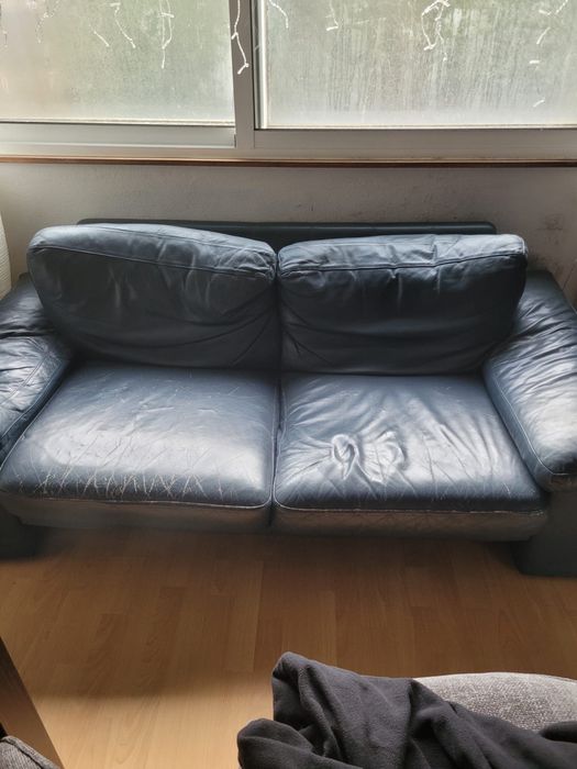 Sofa de 2 lugares (em pele)