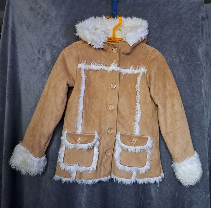 Kurtka zimowa kożuch GAP XXL 14-16 młodzieżowa damska sztuczne futro