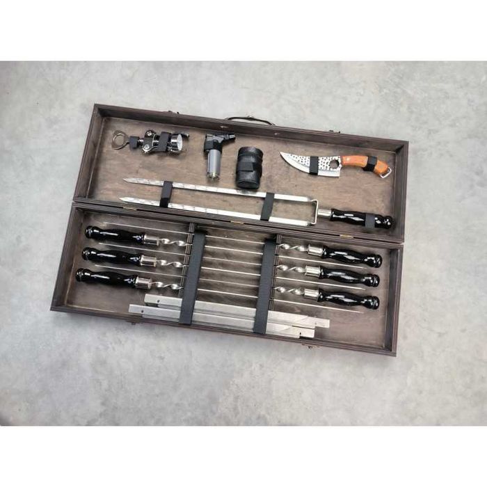 Подарункові набори для мангалу Moltis | шампури + мангал + аксесуари