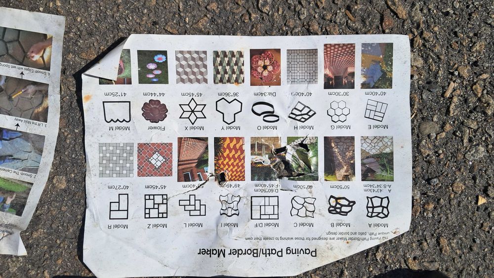 Moldes para pavimento cimento