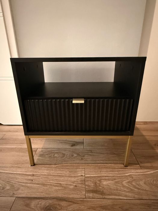 2x szafki nocne w kolorze czarnym