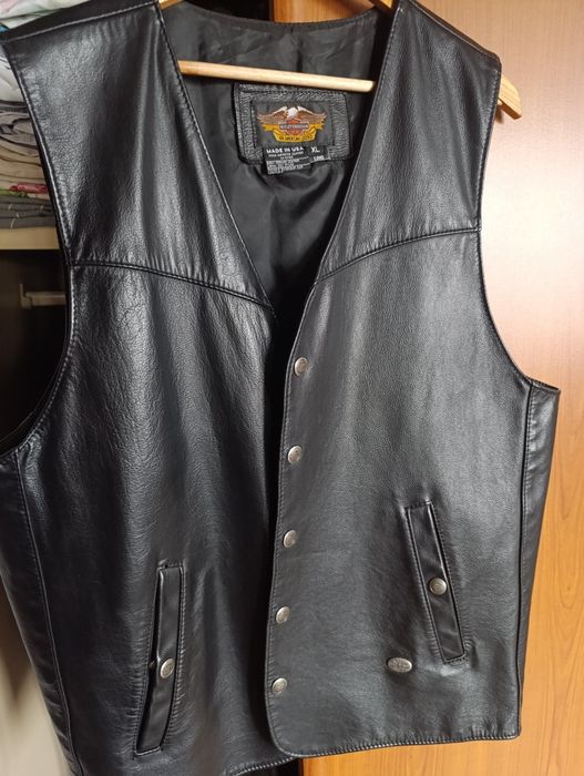 Sprzedam kamizelkę skórzaną Harley Davidson