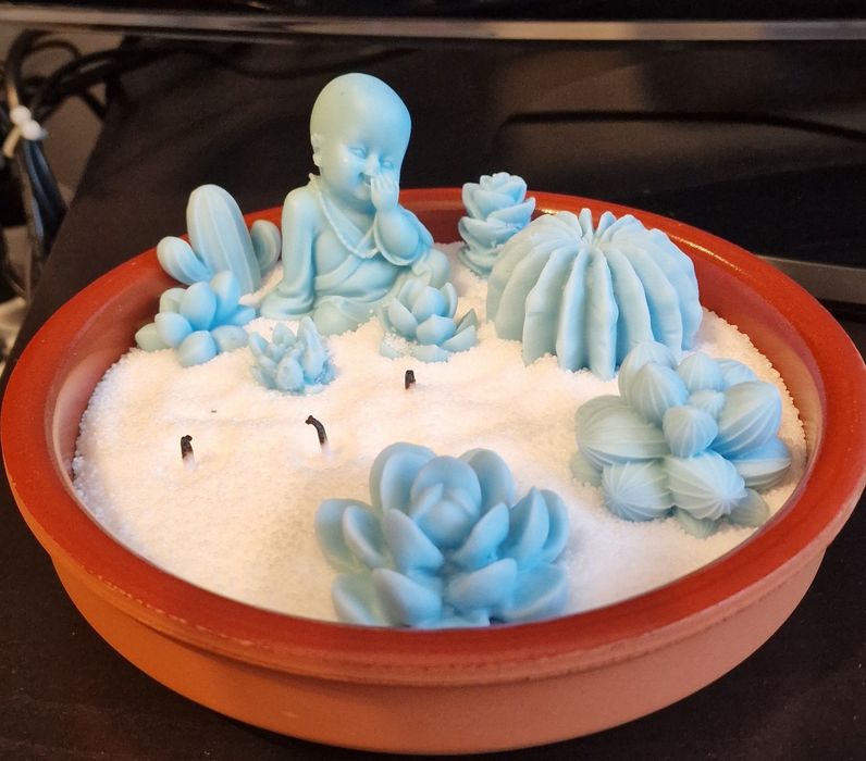 um oásis de paz com a Vela de Jardim Zen