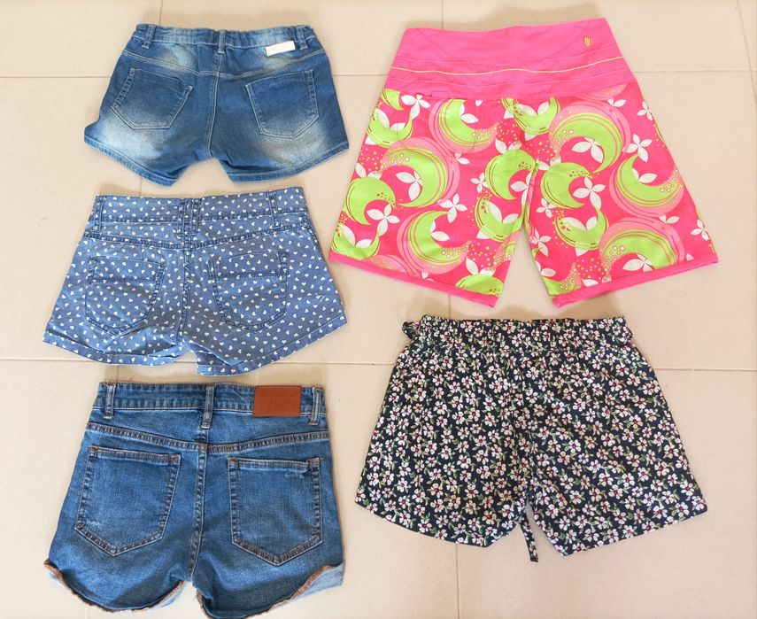 Lote de 5 Calções para Rapariga (12 anos)