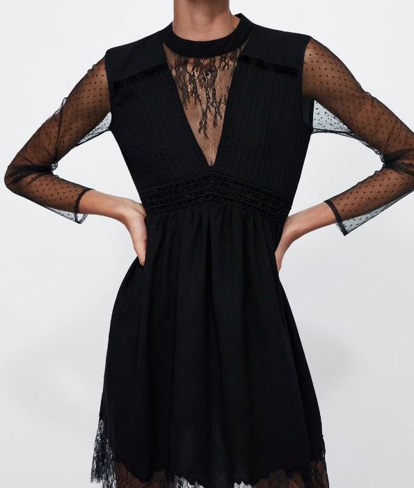 Czarna sukienka ZARA rozm. L NOWA