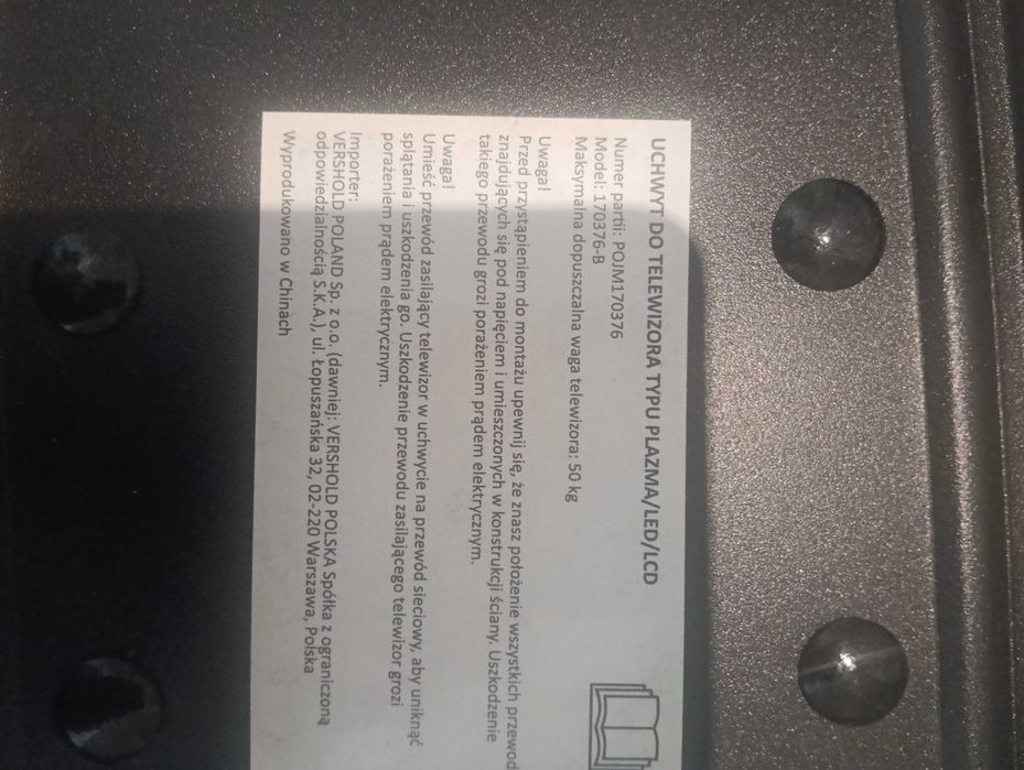 Uchwyt ścienny do TV