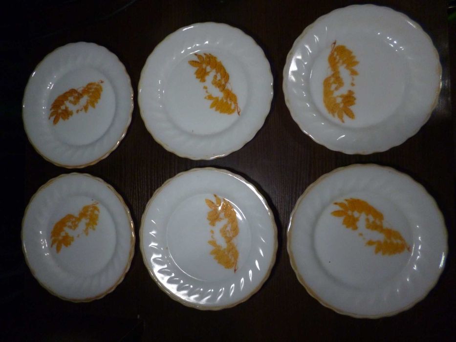 Огнеупорные тарелки. 18 см. Винтаж.