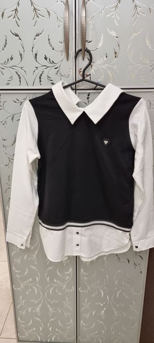 Кофта для дівчинки з емітацією рубашки для дівчинки