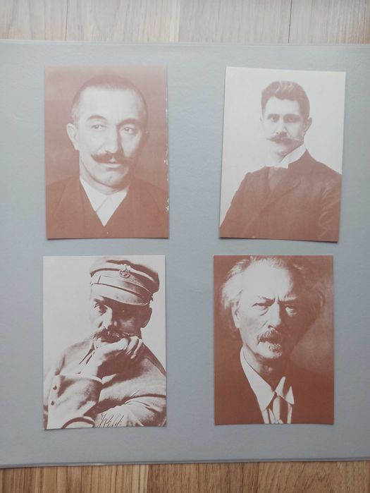 Kartki pocztowe 1988 rok – Liderzy Niepodległości Polski 4 szt.