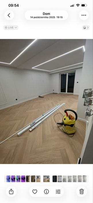 Panel jodełka  winyl dąb kremowy Barlinek  4,41m2