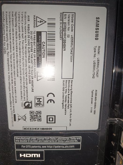 Samsung UE55MU7042T *120hz*