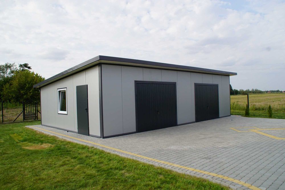 PRODUCENT! Garaż ocieplany z płyty warstwowej blaszak kontener pawilon