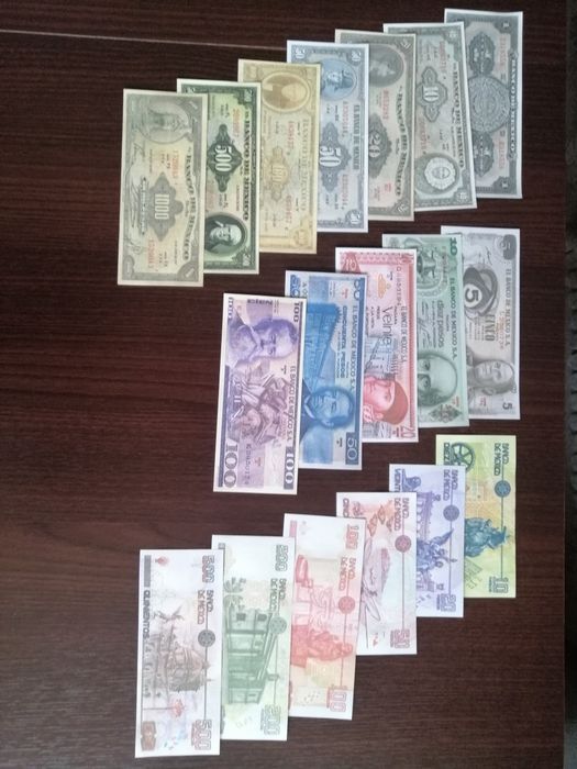 Banknoty Kanada Meksyk Chiny kopie.