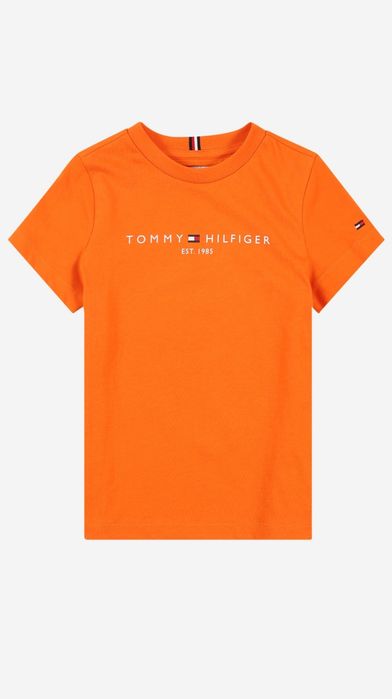 Tommy Hilfiger nowy pomarańczowy t-shirt chłopięcy rozm.164