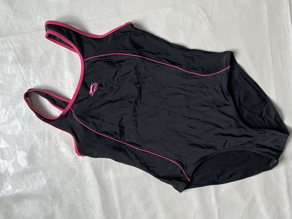 Slazenger oryginał kostium kąpielowy jednoczęściowy logo L na basen