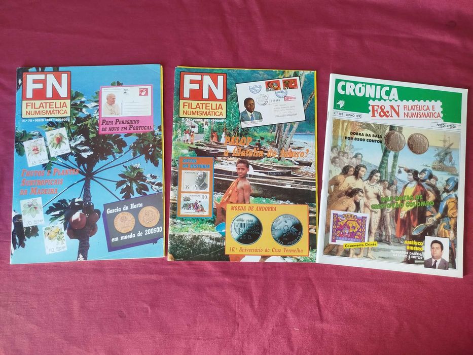 FN Filatelia Numismática - 15 Revistas dos Anos 80