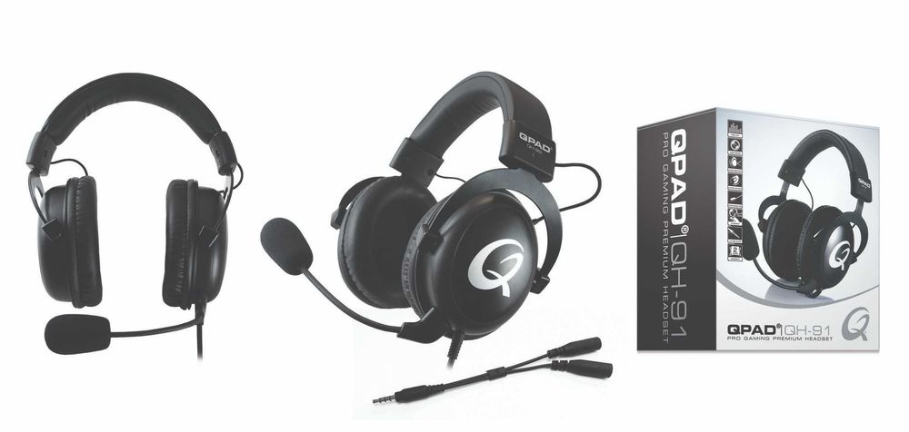 QPAD Auscultadores Gaming QH-92 Black