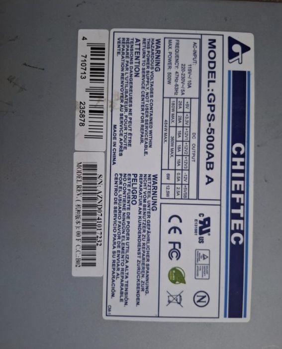 Zasilacz CHEIFTEC 500 W Jagodziny • OLX.pl