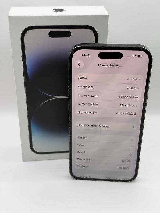 iPhone 14 Pro 128 GB 100% - Stan Akceptowalny